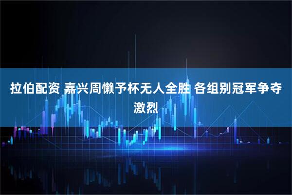 拉伯配资 嘉兴周懒予杯无人全胜 各组别冠军争夺激烈