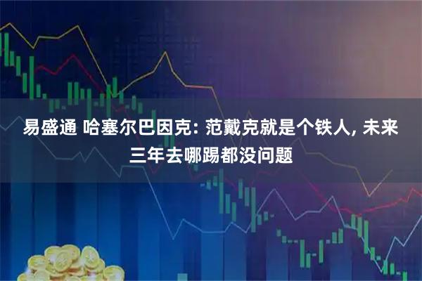 易盛通 哈塞尔巴因克: 范戴克就是个铁人, 未来三年去哪踢都没问题